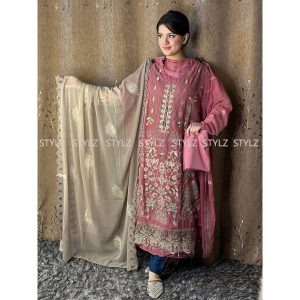 Stylz - Unstitched Three Piece Code# M B 1016
