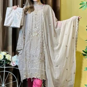 Stylz - Unstitched Three Piece Code# M B 1056