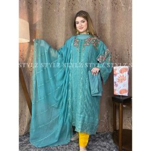 Stylz - Unstitched Three Piece Code# M B 4501