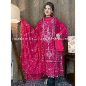 Stylz - Unstitched Three Piece Code# M B 9006