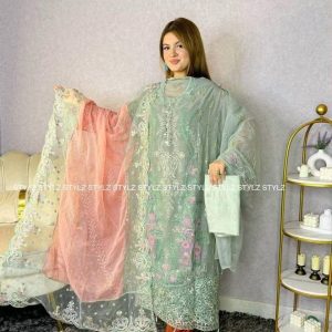 Stylz - Unstitched Three Piece Code# SAH 8006