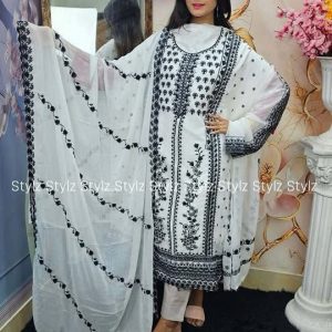 Stylz - Unstitched Three Piece Code# SAH 8014