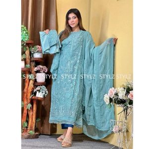 Stylz - Unstitched Three Piece Code# SHO 5043