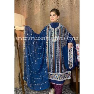 Stylz - Unstitched Three Piece Code# STY 1045