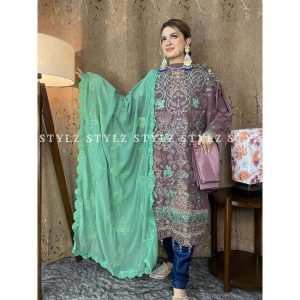 Stylz - Unstitched Three Piece Code# TAJ 1003
