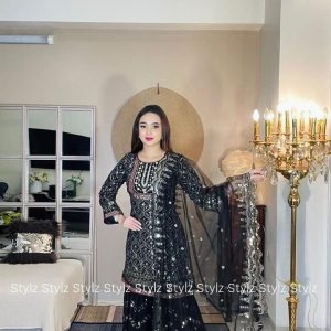 Stylz - Unstitched Three Piece Code# TAJ 7215