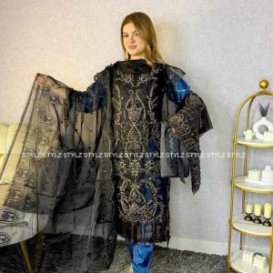 Stylz - Unstitched Three Piece Code# TAJ 7274