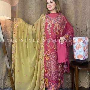 Stylz - Unstitched Three Piece Code# UNI 1027