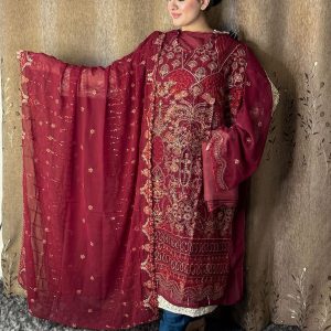 Stylz - Unstitched Three Piece Code# UNI 1034