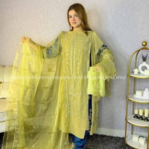 Stylz - Unstitched Three Piece Code# UNI 1043